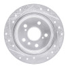 R1 92-03 Lexus ES300 Rear Right Drilled & Slotted Silver Brake Rotor