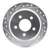 R1 93-98 Jeep Grand Wagoneer Rear Left Drilled & Slotted Silver Brake Rotor