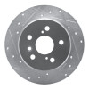 R1 92-03 Lexus ES300 Rear Left Drilled & Slotted Silver Brake Rotor EDZ-76053L