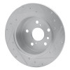 R1 92-03 Lexus ES300 Rear Left Drilled & Slotted Silver Brake Rotor EDZ-76053L