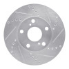 R1 92-06 Lexus ES300 Front Right Drilled & Slotted Silver Brake Rotor