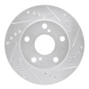 R1 92-01 Toyota Camry Front Right Drilled & Slotted Silver Brake Rotor