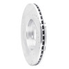 R1 06-10 Jeep Grand Cherokee Front Right Drilled & Slotted Silver Brake Rotor