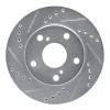 R1 92-01 Toyota Camry Front Left Drilled & Slotted Silver Brake Rotor