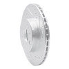 R1 92-95 Toyota Paseo Front Right Drilled & Slotted Silver Brake Rotor