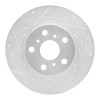 R1 90-91 Toyota Celica Front Left Drilled & Slotted Silver Brake Rotor EDZ-76044L