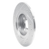 R1 87-89 Toyota MR2 Rear Right Drilled & Slotted Silver Brake Rotor