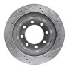 R1 03-08 Dodge Ram 2500 Rear Left Drilled & Slotted Silver Brake Rotor