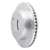 R1 00-02 Dodge Ram 1500 Pickup Front Left Drilled & Slotted Silver Brake Rotor