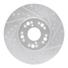 R1 92-10 Lexus IS300 Front Right Drilled & Slotted Silver Brake Rotor