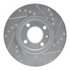 R1 86-08 Volkswagen Quantum Front Left Drilled & Slotted Silver Brake Rotor