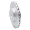 R1 08-25 Audi A4 (USA/Canada) Front Right Drilled & Slotted Silver Brake Rotor