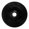 R1 88-96 Chevrolet C2500 Front Right Drilled & Slotted Black Brake Rotor