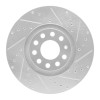 R1 98-09 Audi A4 (USA/Canada) Front Right Drilled & Slotted Silver Brake Rotor