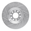 R1 98-09 Audi A4 (USA/Canada) Front Right Drilled & Slotted Silver Brake Rotor