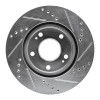 R1 00-24 Chrysler SEBRING Front Left Drilled & Slotted Silver Brake Rotor
