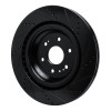 R1 19-25 Cadillac Escalade Front Left Drilled & Slotted Black Brake Rotor