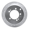 R1 94-07 Chrysler SEBRING Rear Left Drilled & Slotted Silver Brake Rotor