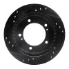 R1 99-04 Chevrolet Tracker Front Right Drilled & Slotted Black Brake Rotor
