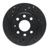 R1 88-20 Chevrolet SPARK (Mexico) Front Left Drilled & Slotted Black Brake Rotor