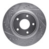 R1 07-13 Nissan Altima Front Left Drilled & Slotted Silver Brake Rotor