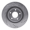 R1 07-13 Nissan Altima Front Left Drilled & Slotted Silver Brake Rotor