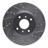 R1 04-06 Nissan Sentra Front Right Drilled & Slotted Silver Brake Rotor