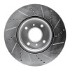 R1 04-06 Nissan Sentra Front Left Drilled & Slotted Silver Brake Rotor