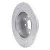 R1 02-25 Nissan Maxima Rear Right Drilled & Slotted Silver Brake Rotor