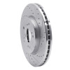 R1 07-16 Acura RDX Front Right Drilled & Slotted Silver Brake Rotor