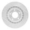 R1 00-09 Honda S2000 Front Right Drilled & Slotted Silver Brake Rotor
