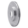 R1 03-11 Ford Crown Victoria Front Right Drilled & Slotted Silver Brake Rotor