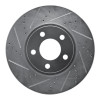 R1 03-11 Ford Crown Victoria Front Left Drilled & Slotted Silver Brake Rotor