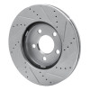 R1 03-11 Ford Crown Victoria Front Left Drilled & Slotted Silver Brake Rotor