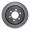 R1 12-20 Ford F-150 4WD Rear Right Drilled & Slotted Silver Brake Rotor
