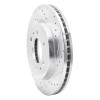 R1 09-09 Ford F-150 RWD Front Right Drilled & Slotted Silver Brake Rotor