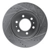 R1 09-09 Ford F-150 RWD Front Left Drilled & Slotted Silver Brake Rotor EDZ-54215L