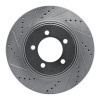 R1 06-10 Ford Explorer Sport Trac Front Left Drilled & Slotted Silver Brake Rotor
