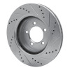 R1 06-10 Ford Explorer Sport Trac Front Left Drilled & Slotted Silver Brake Rotor