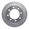 R1 05-12 Ford F-250 4WD (Super Duty) Front Right Drilled & Slotted Silver Brake Rotor
