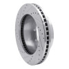 R1 05-12 Ford F-250 4WD (Super Duty) Front Right Drilled & Slotted Silver Brake Rotor