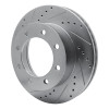 R1 05-12 Ford F-250 4WD (Super Duty) Front Left Drilled & Slotted Silver Brake Rotor