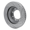R1 05-12 Ford F-250 4WD (Super Duty) Front Left Drilled & Slotted Silver Brake Rotor