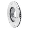 R1 05-12 Ford Escape Front Right Drilled & Slotted Silver Brake Rotor