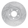 R1 05-12 Ford Escape Front Left Drilled & Slotted Silver Brake Rotor