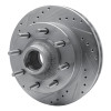 R1 03-05 Ford F-250 2WD (Super Duty) Front Left Drilled & Slotted Silver Brake Rotor