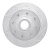 R1 03-05 Ford F-250 2WD (Super Duty) Front Right Drilled & Slotted Silver Brake Rotor