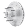 R1 03-05 Ford F-250 2WD (Super Duty) Front Right Drilled & Slotted Silver Brake Rotor