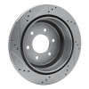 R1 04-11 Ford F-150 RWD Rear Right Drilled & Slotted Silver Brake Rotor EDZ-54188R