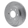 R1 02-06 Ford Expedition Front Left Drilled & Slotted Silver Brake Rotor